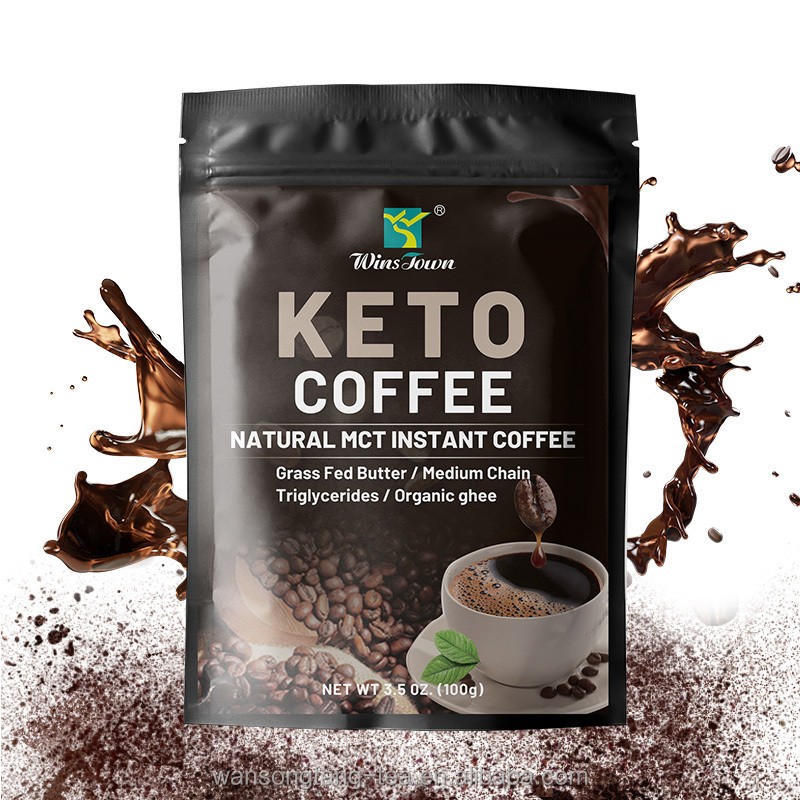 Meal Replacement Powder Factory - KETO Coffee Flat Belly Tummy Ketogenic Diet Detox Fat Burn Slim Control