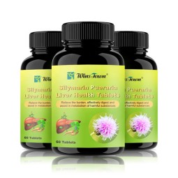 肝脏健康丸剂源头工厂-温斯顿水飞蓟素葛根100%天然草本片剂贴牌日常补充剂