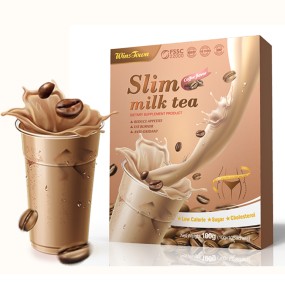 Slim Milk Tea Manufacturer - Winstown Private Label OEM Service Strawberry Flavor