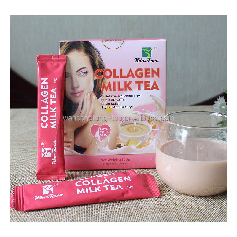 Collagen Milk Tea Manufacturer - Skin Lighting Supplements Product Beauty Skin Whitening Glow Custom OEM