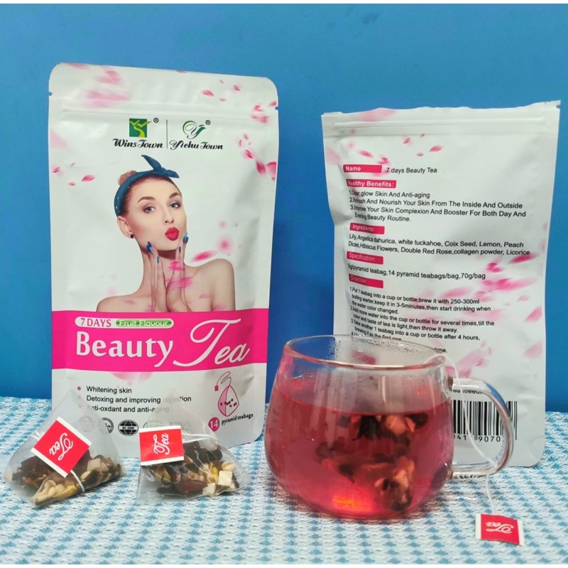 Beauty Tea Manufacturer - Winstown Flowers Green Beauty Tea Natural Skin Glow Whitening Supplement Product Light Detox