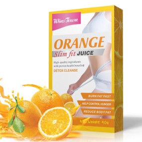 Orange Slim Juice Factory - Private Label Lose Weight Instant Fruit Slim Detox Juice Powder Dietary Fiber