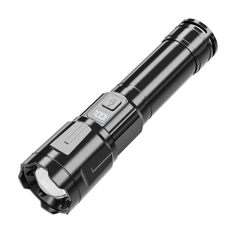 Rechargeable LED Flashlight - High Lumen USB Aluminum Tactical Handheld Torch