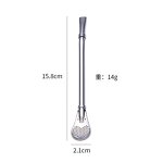 Yerba Mate Straw - Reusable Stainless Steel Bubble Tea Bar Mat Spoon Tool