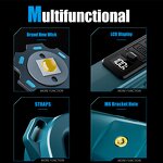 SuperBright LED Flashlight - USB Charged Camping Emergency Convoy Searchlight