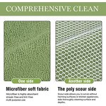 Microfiber Cleaning Cloth - 12x12 Inch Kitchen Dish Rag Scouring 5 Color Tool