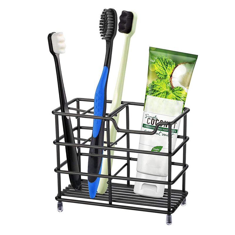 Toothbrush Stand - 304 Stainless Steel Premium Bathroom Storage Organizer