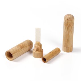 Bamboo Nasal Inhaler - Portable Mini Aromatherapy Essential Oil Diffuser Tool