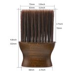 Barber Neck Brush - Sustainable Soft Nylon Duster Wood Hair Cutting Tool