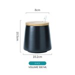 Ceramic Spice Jar Set - Modern Style Kitchen Spice Organizing Storage Tool