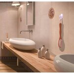 Boar Bristle Bath Brush - Custom Long Handle Two Sided Hardwood Body Tool