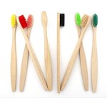 Charcoal Toothbrush - Wholesale Adult Bamboo Hotel Custom Logo Dental Tool