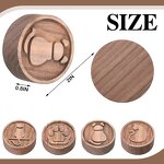 Wood Car Diffuser - Round Aromatherapy Essential Oil Home Office Freshener Tool