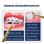 Bamboo Interdental Brush - Eco-Friendly Handle Dental Floss Teeth Cleaning Tool