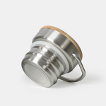 Stainless Steel Bottle - Insulated Water Container with Bamboo Lid Drinkware