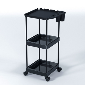 3-Layer Salon Trolley - Cross-Border Floor-Standing Hair Extension Dyeing Rack