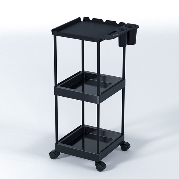 3-Layer Salon Trolley - Cross-Border Floor-Standing Hair Extension Dyeing Rack