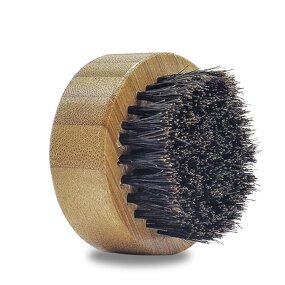 Bamboo Shaving Brush - Round Handle Boar Bristle Men Wood Hairbrush Tool