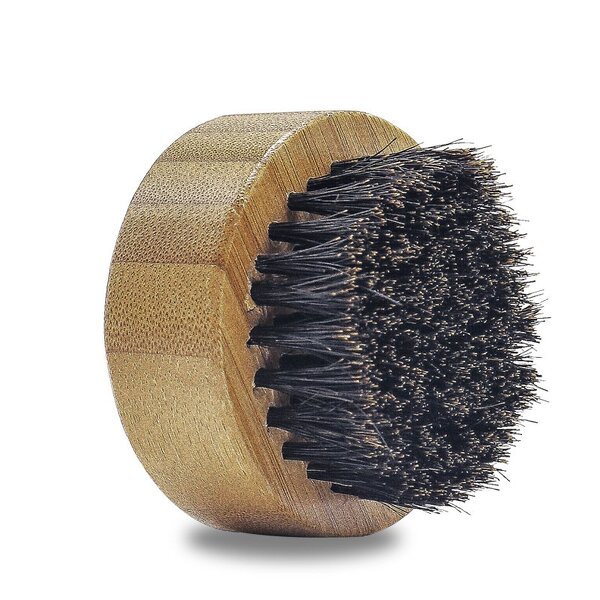 Bamboo Shaving Brush - Round Handle Boar Bristle Men Wood Hairbrush Tool