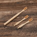 Bamboo Toothbrush - Eco Friendly 100% Natural Replacement Head Dental Tool
