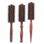 Round Boar Bristle Brush - Sustainable Wooden Styling Hairbrush Men Women Tool