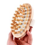 Wooden Body Brush - Natural Wood Ball Bath Shower Massage Spa Tool