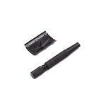 Safety Razor Set - Private Label Black Single Blade Barber Case Brush Tool
