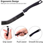 Crevice Cleaning Brush - 4Pcs Bristle Multifunctional Kitchen Bathroom Grout Tool