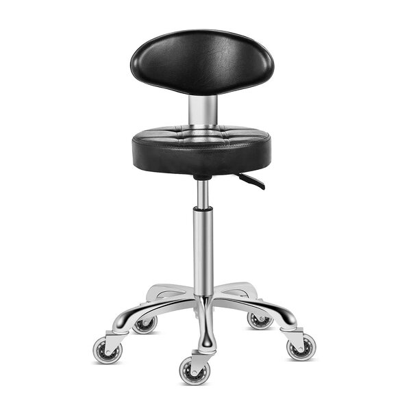 Salon Barber Stool - Rolling Lift High-footed Round Swivel Chair Home Tool