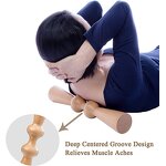 Wood Therapy Roller - Body Back Natural Wood Relaxation Massage Tool