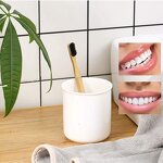 Bamboo Toothbrush - Eco Friendly 100% Natural Replacement Head Dental Tool