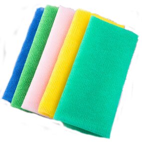 Japanese Exfoliating Towel - Nylon Bath Washcloth Body Scrubbing Cloth Tool