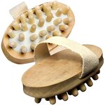 Wooden Body Brush - Natural Wood Ball Bath Shower Massage Spa Tool