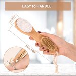 4-in-1 Foot File - Multi-purpose Callus Remover Scrubber Bristle Rasp Tool