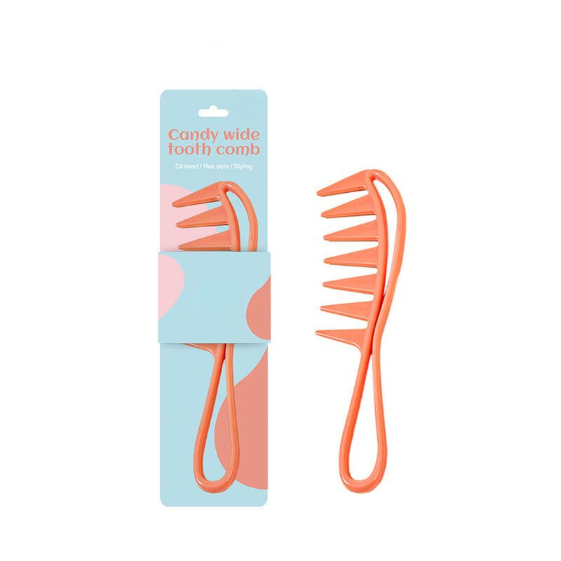 Wide Tooth Comb - Custom Logo Curling Shark Salon Hairdressing Styling Tool