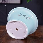 Chinese Ceramic Bonsai Pot - Large Rectangular Drainage Saucer Indoor Outdoor Tool