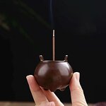 Brass Gourd Incense Stand - Stick Cone Burner Holder Aromatherapy Diffuser Tool