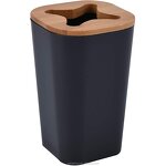 Bathroom Accessory Set - 6-Piece Plastic Wooden Hotel Home Storage Tool