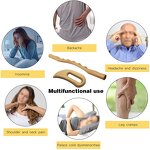 Wooden Gua Sha Set - 2 Pcs Therapy Massage Board Hammer Body Scraping Tool