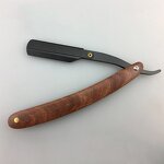 Straight Razor - Private Label Wood Stainless Steel Barber Customisable Tool
