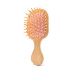 Bamboo Scalp Comb - Mini Square Massage Anti Static Hair Grooming Tool
