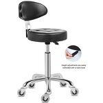 Salon Barber Stool - Rolling Lift High-footed Round Swivel Chair Home Tool