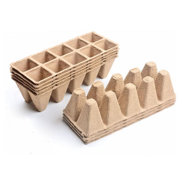 Seed Starter Tray Kit - Biodegradable Pot Seedling Germination Garden Plant Tool