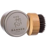 Bamboo Shaving Brush - Wholesale Round Tin Box Pack Men Beard Oil Tool