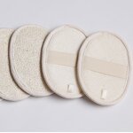 Loofah Sponge Pad - Modern Natural Exfoliating Shower Body Scrubber Tool