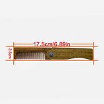 Folding Beard Comb - High Quality Green Sandalwood Travel Men Grooming Tool