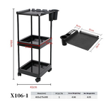 3-Layer Salon Trolley - Cross-Border Floor-Standing Hair Extension Dyeing Rack