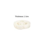 Loofah Soap Holder - Household Oval Natural Slice DIY Facial Cleaner Sponge