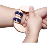 Wooden Therapy Roller - Handheld Face Body Neck Leg Cellulite Massage Tool