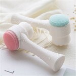 2-in-1 Facial Brush - Double Side Silicone Bamboo Charcoal Deep Cleansing Tool